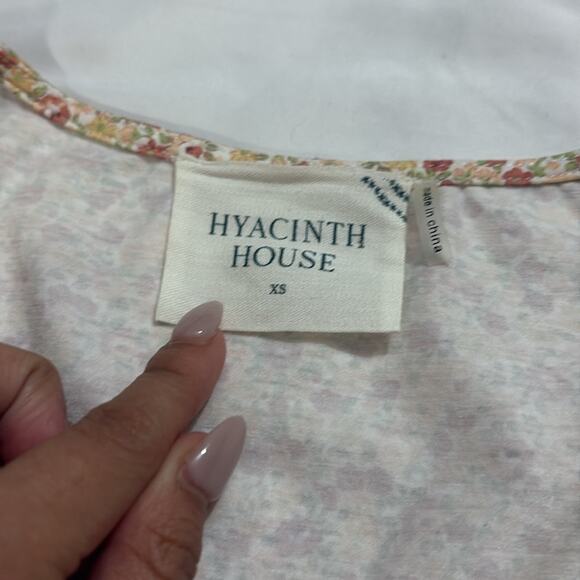 Tuckernuck Hyacinth House Womens XS Ditsy Floral Puff Sleeve Tiered Mini Dress - Picture 5 of 8